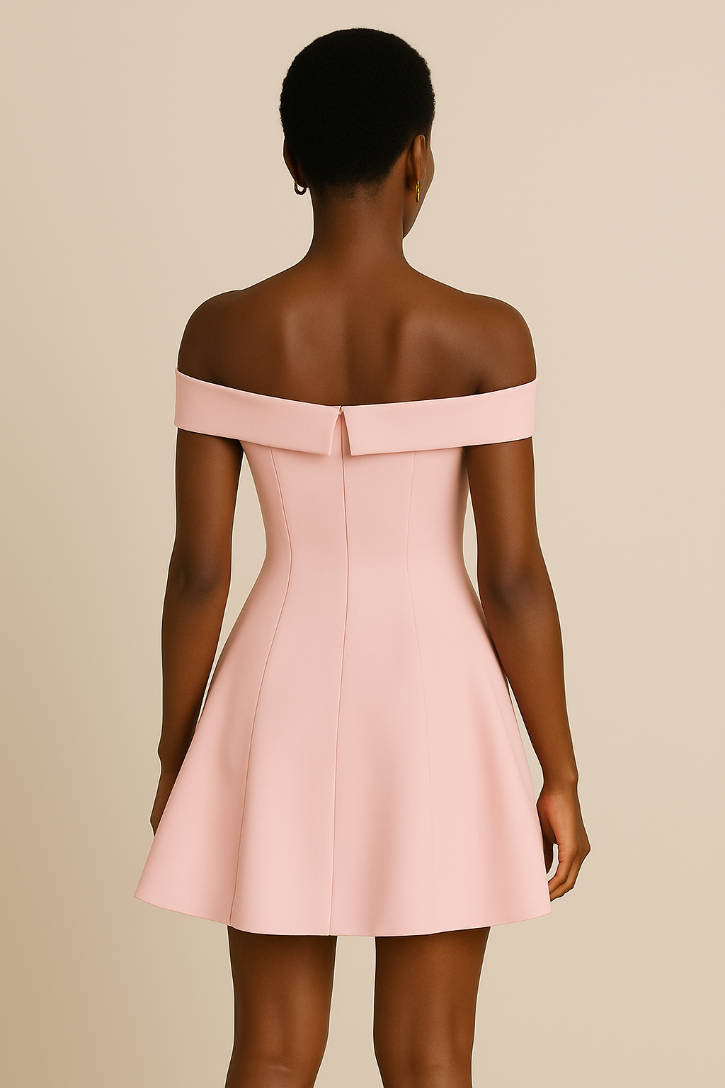 Élodie – Babydoll Off-Shoulder Mini Dress