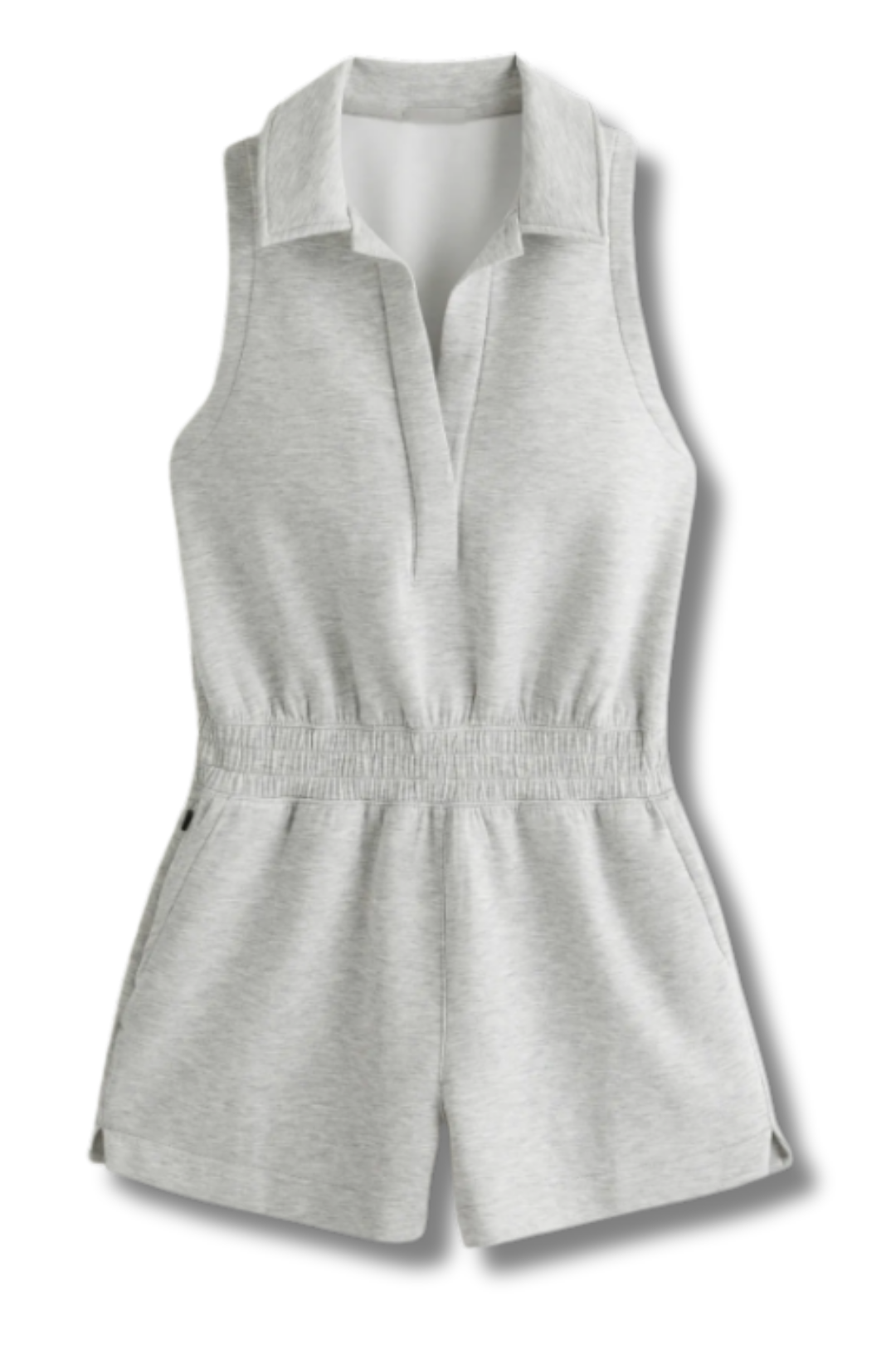 Cali – Polo Knit Romper with Elastic Waist | Buy More, Save More