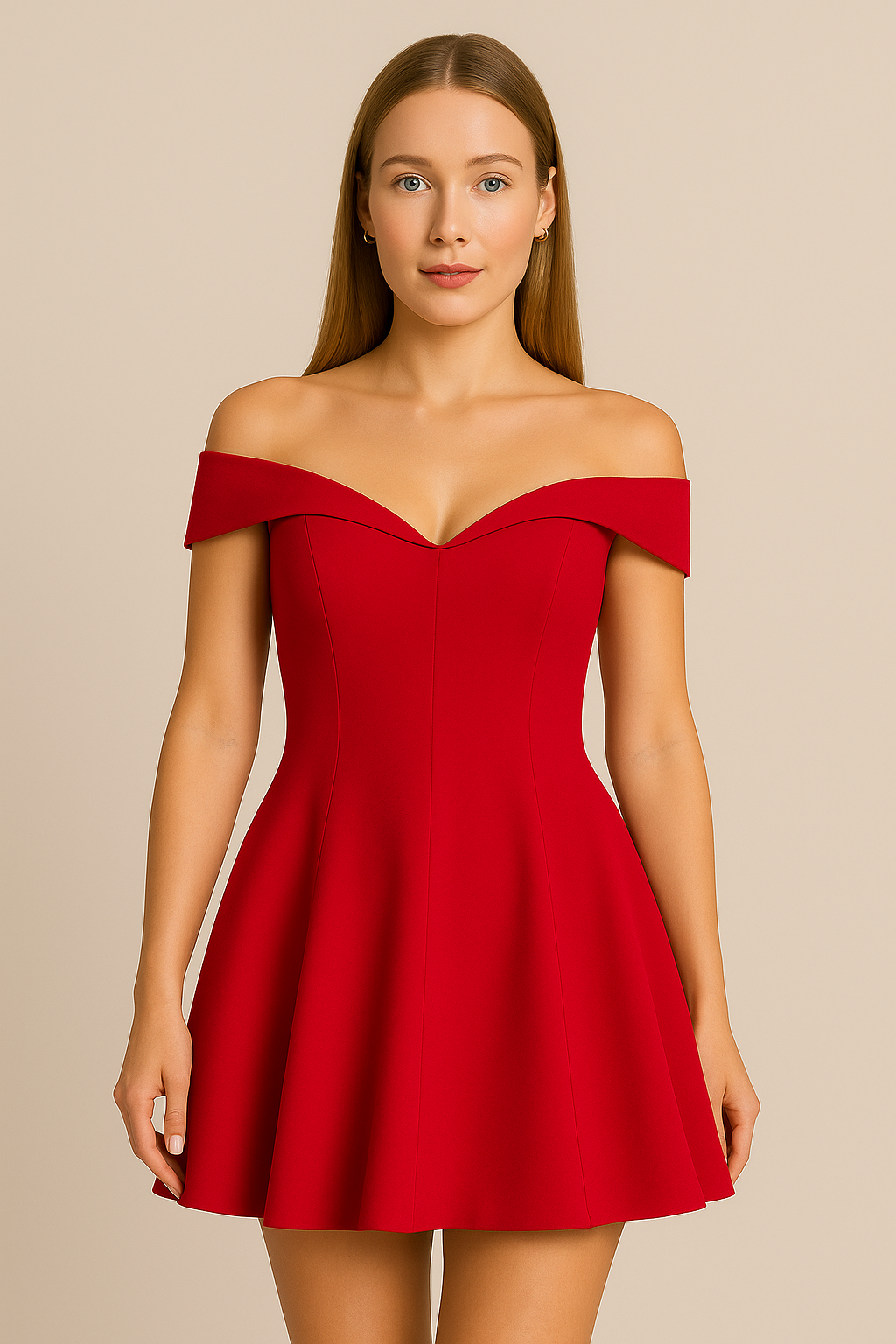 Élodie – Babydoll Off-Shoulder Mini Dress