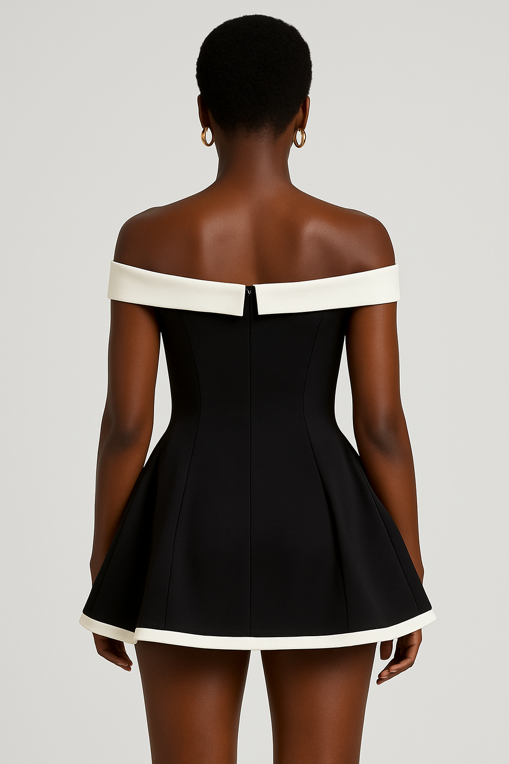 Élodie – Babydoll Off-Shoulder Mini Dress