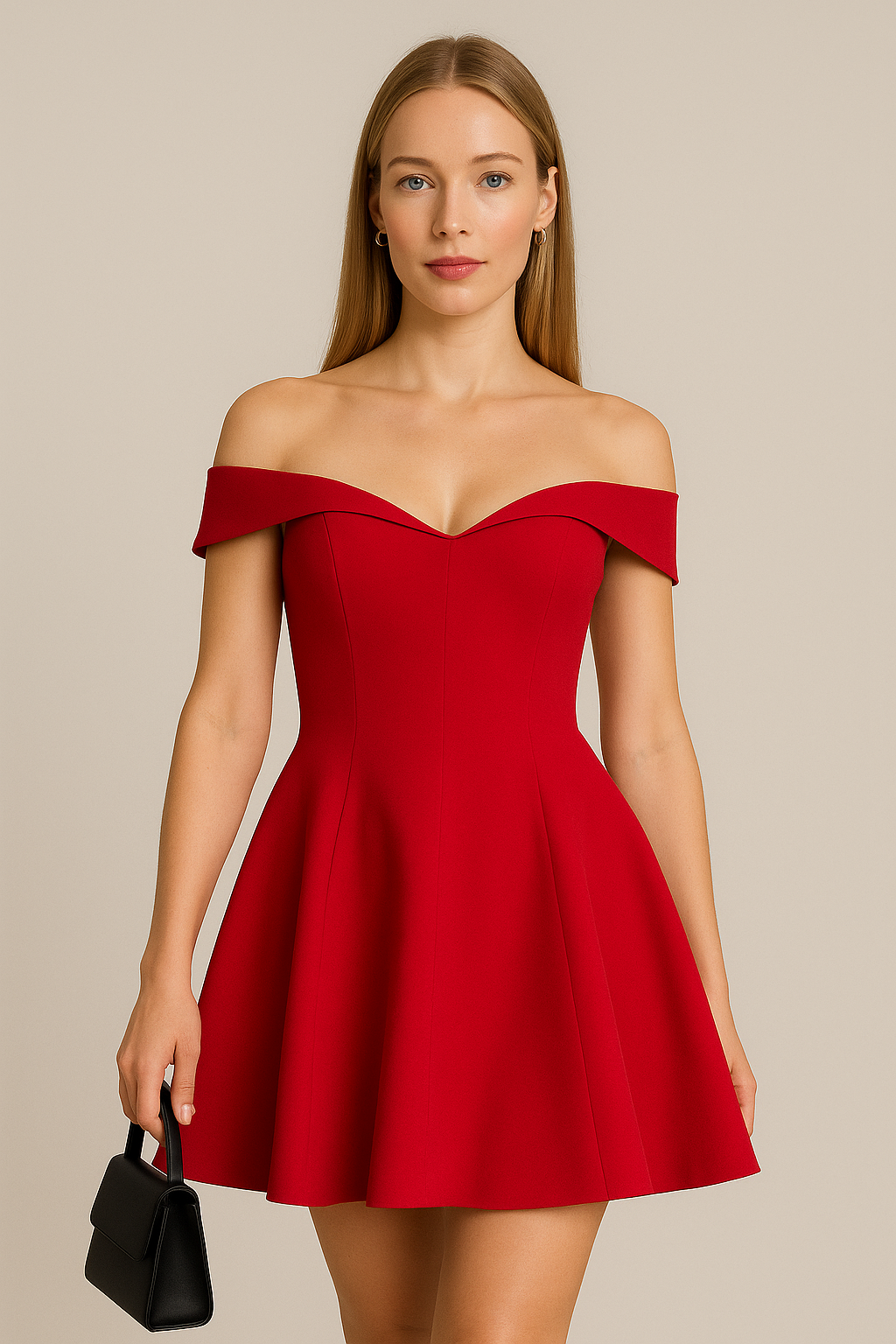 Élodie – Babydoll Off-Shoulder Mini Dress