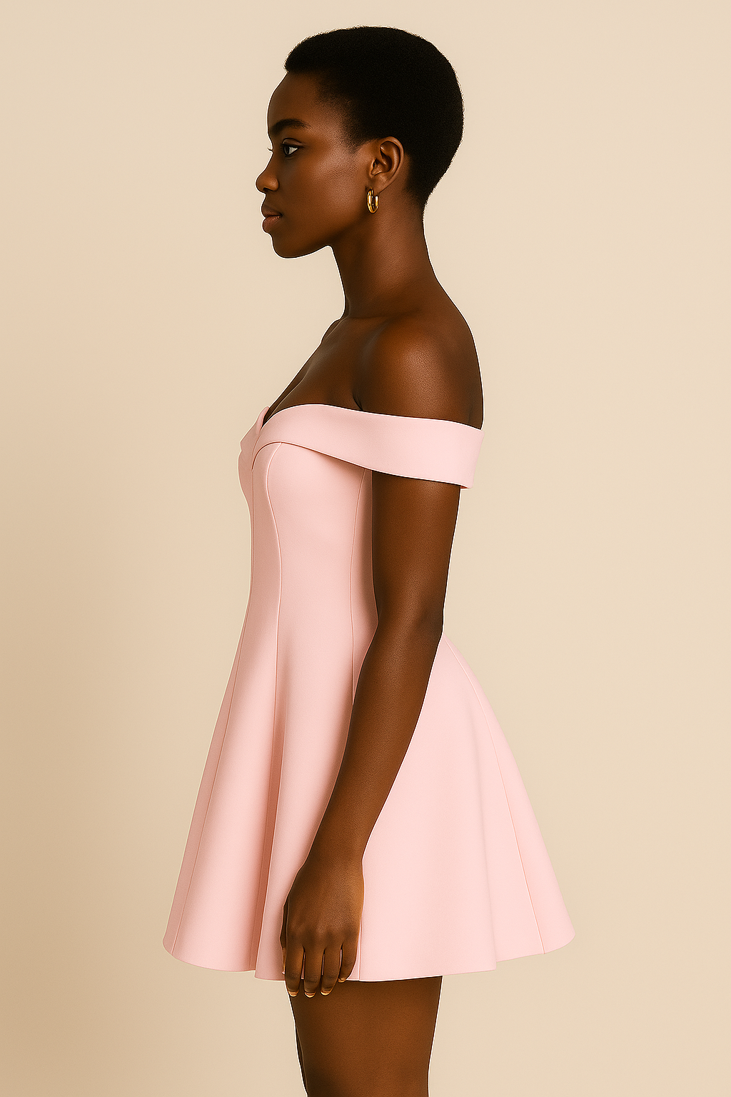 Élodie – Babydoll Off-Shoulder Mini Dress