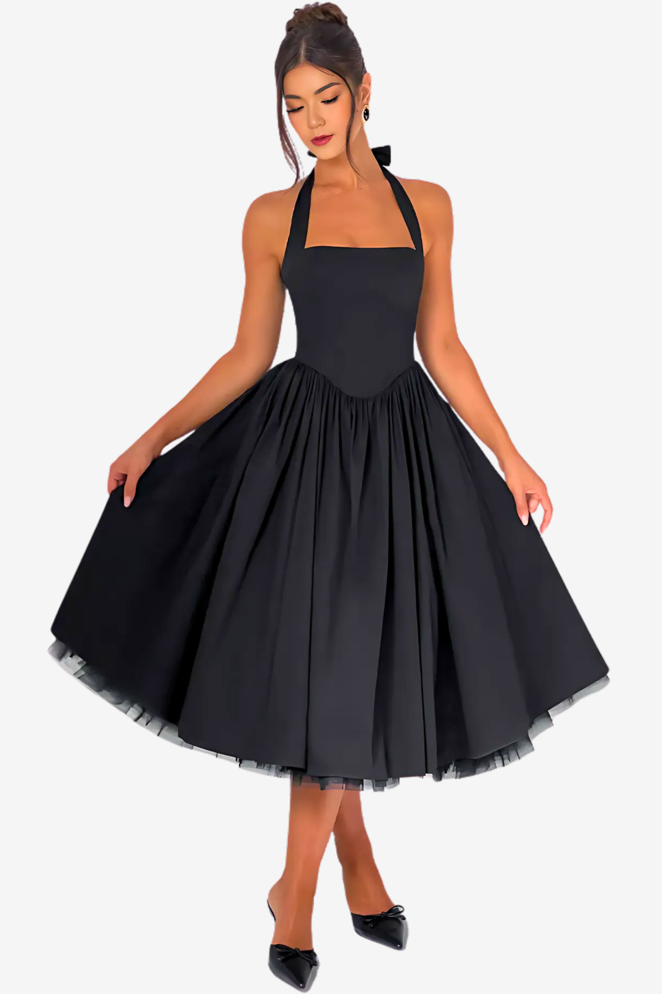 Elara Contour Midi Dress