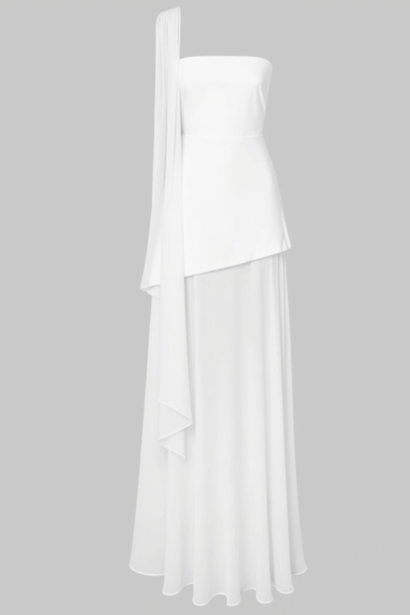 Serena Nights Chiffon Maxi Dress with Scarf