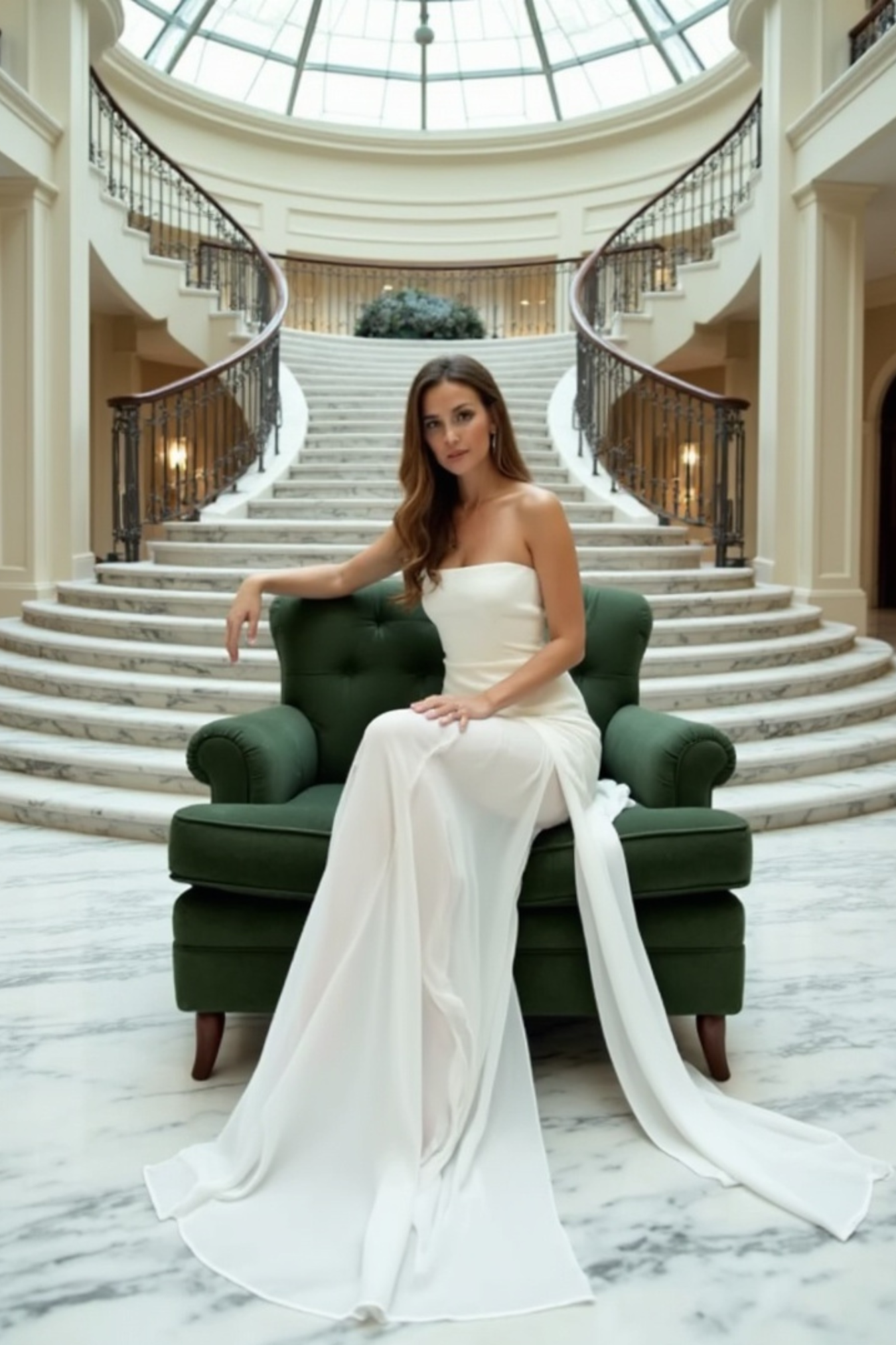 Serena Nights Chiffon Maxi Dress with Scarf