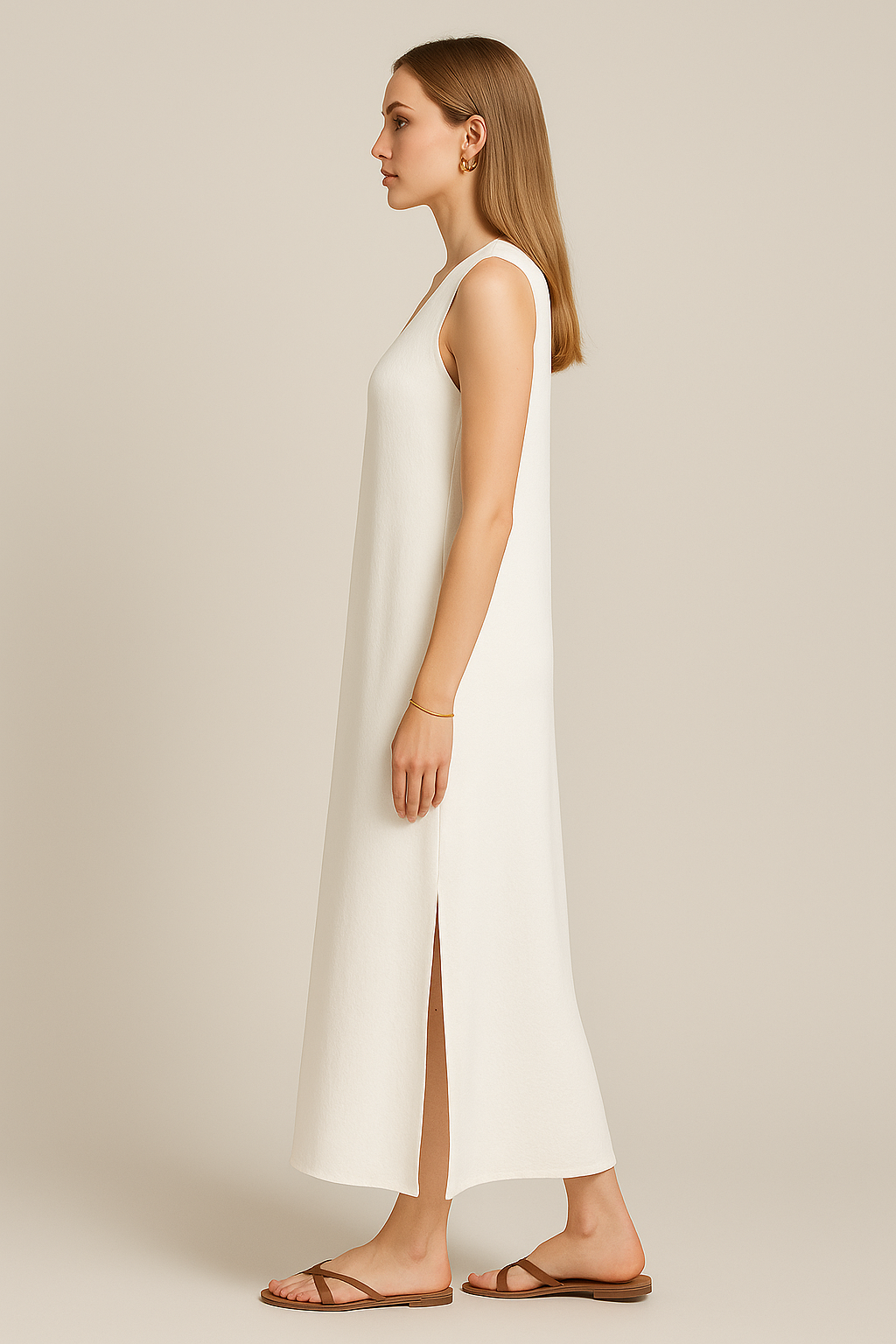 Élise – Flowy V-Neck Maxi Dress