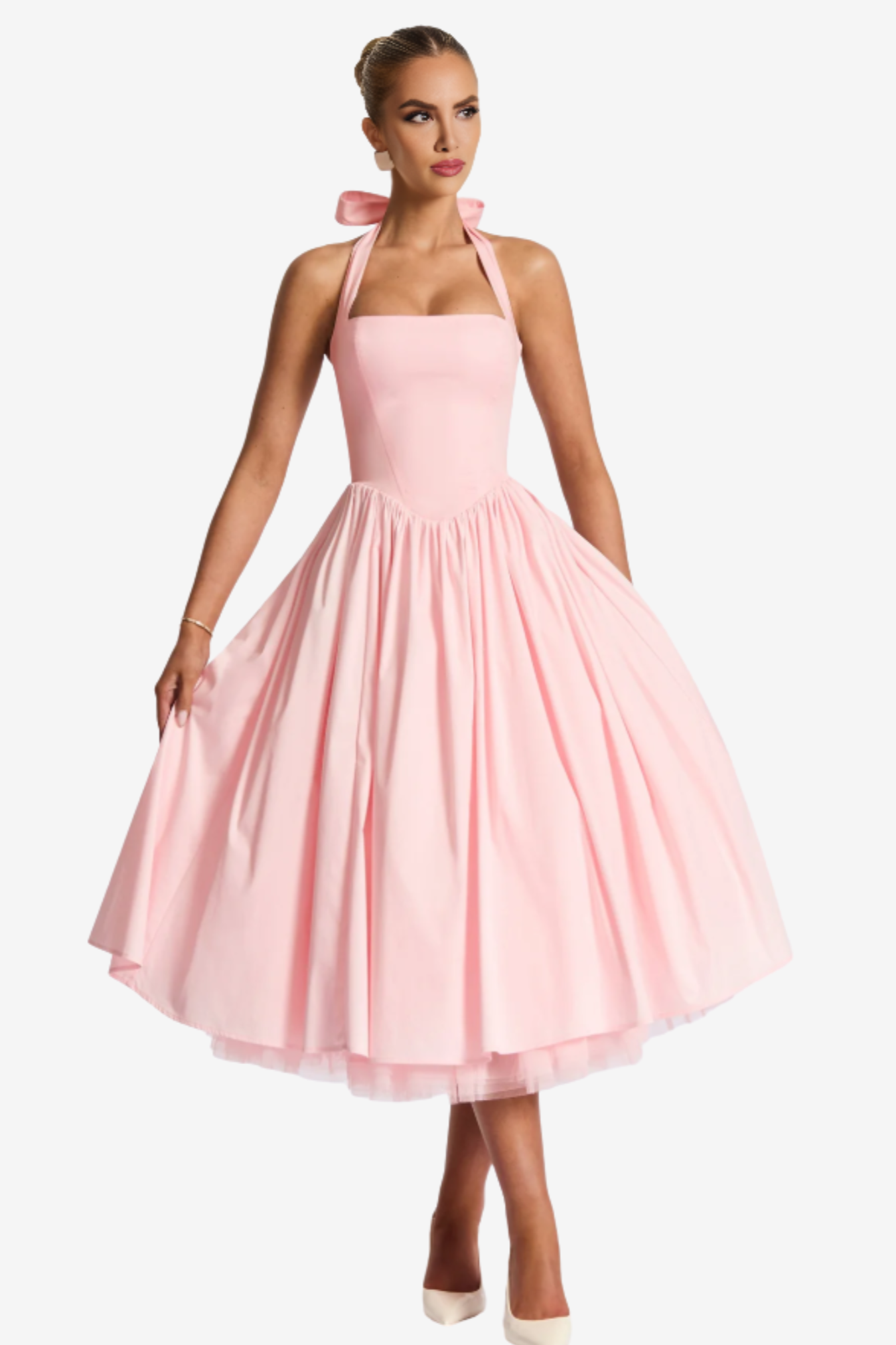 Elara Contour Midi Dress