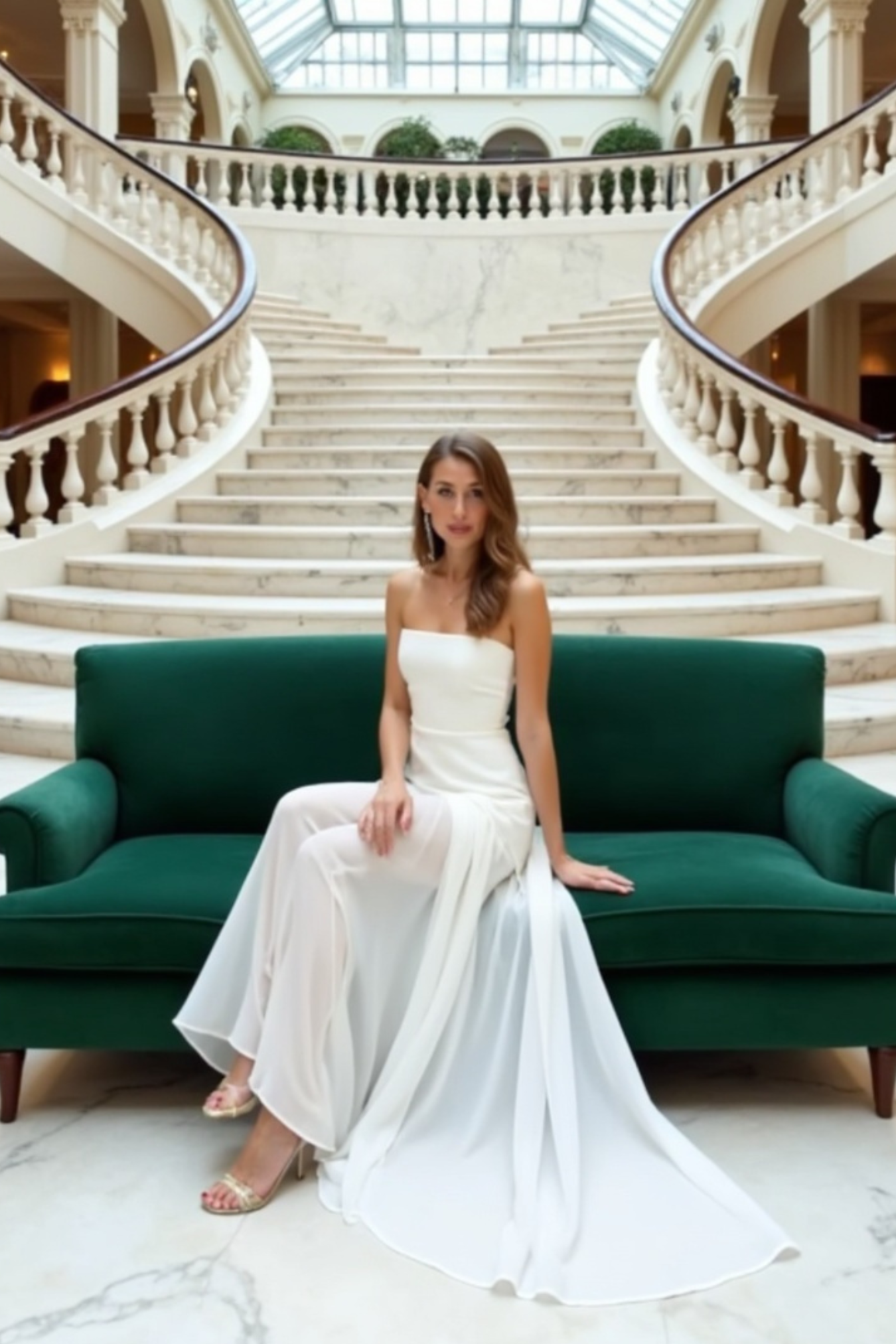 Serena Nights Chiffon Maxi Dress with Scarf